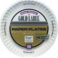 Ajm Packaging AJM CP7GOEWH 7 in. Paper Plate & White Gold Coated Label - Case of 1000 CP7GOEWH